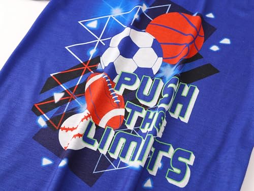 Tebbis 2-Piece Cozy Pajamas For Little/Big Boys Gamer Yellow Long Sleeves Soft PJs Set Kid Size 6-183