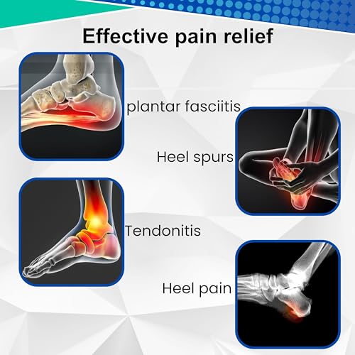 Image of Wonder Care 1 Pair Gel Heel Cushion For Heel Pain Relief Women And Men | Silicone Heel Pad | Plantar Fascitis Inserts Heel Spur Pads| Achillies Heel Support| Cushion Heel Inserts | Large