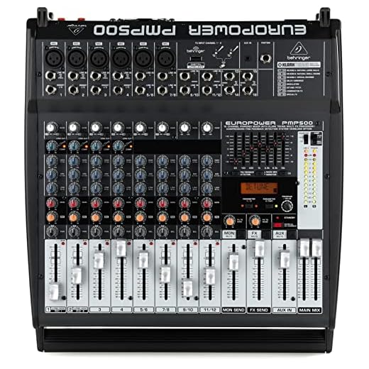 Behringer Europower PMP500 12-Channel 500W Powered Mixer