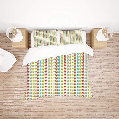 Parure de lit avec housse de couette polyester durable Super King size