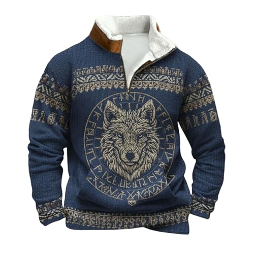 Pull Homme Col en V en Coton Doux pour Éviter le Froid sans Capuche