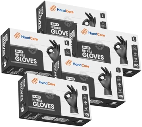 Miniatura 2 de Guantes de nitrilo negro resistente, guantes de nitrilo de 6 mil, guantes de tatuaje negros, limpieza, cocina, mecánico, guantes médicos