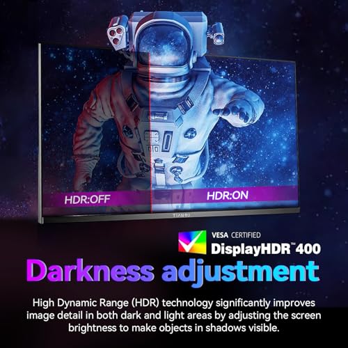 Image of 24 inch QHD 180Hz IPS Gaming Monitor,1ms FreeSync,100%sRGB,95%DCI-P3,DP1.4,VESA | 1440P 2K HDMI 2.0 Stereo Speakers Eye Saver Mode Competitive-grade refresh for play for Xbox PS5 Switch gaming office