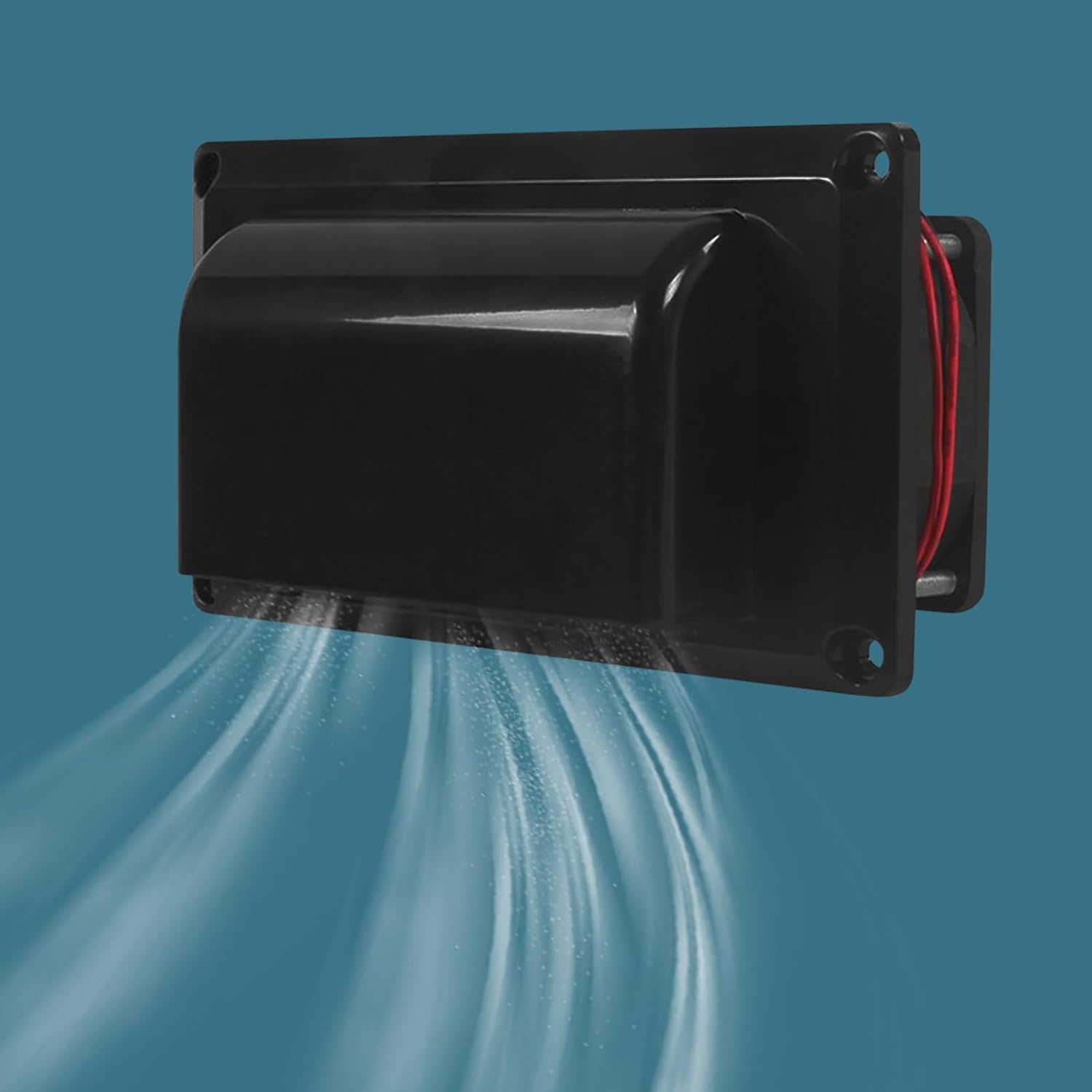 12 V RV-Seitenventilator, Kunststoff-Abluftventilator mit Befestigungsschrauben