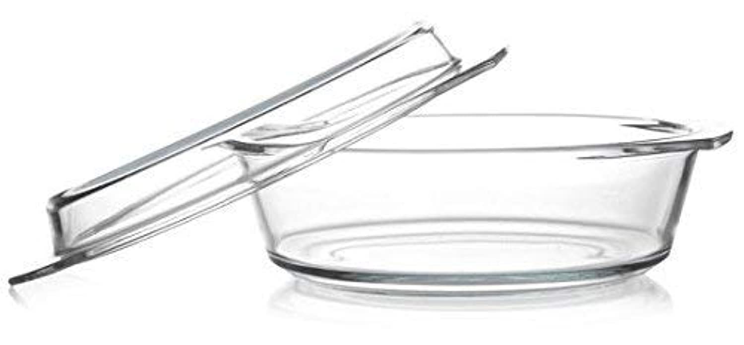 Round heatproof dish with lid 2,1L