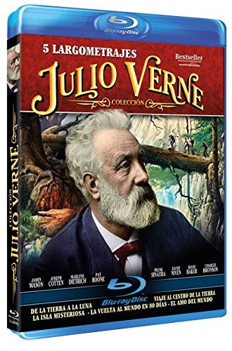 Jules Verne 5 Films Collection ( Master of the World / From the Earth to the Moon / Five Weeks in a Balloon / Around the World in 80 Days / Mysterious Island ) [ Blu-Ray, Reg.A/B/C Import - Spain ]