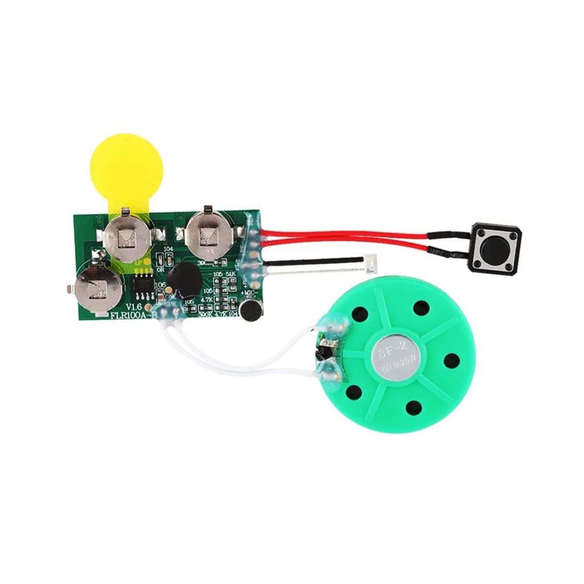 VOANZO Módulo de Chip de tarjeta de felicitación grabable con botones 30S módulo de sonido grabable para tarjetas/juguetes DIY-juego en bucle - Image 2