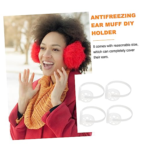 Gatuida 4Pcs DIY Earmuff Frame for Winter Ear Warmers for Crafting Custom Earmuffs DIY Supplies for Creative Projects Great for Craft Enthusiasts4
