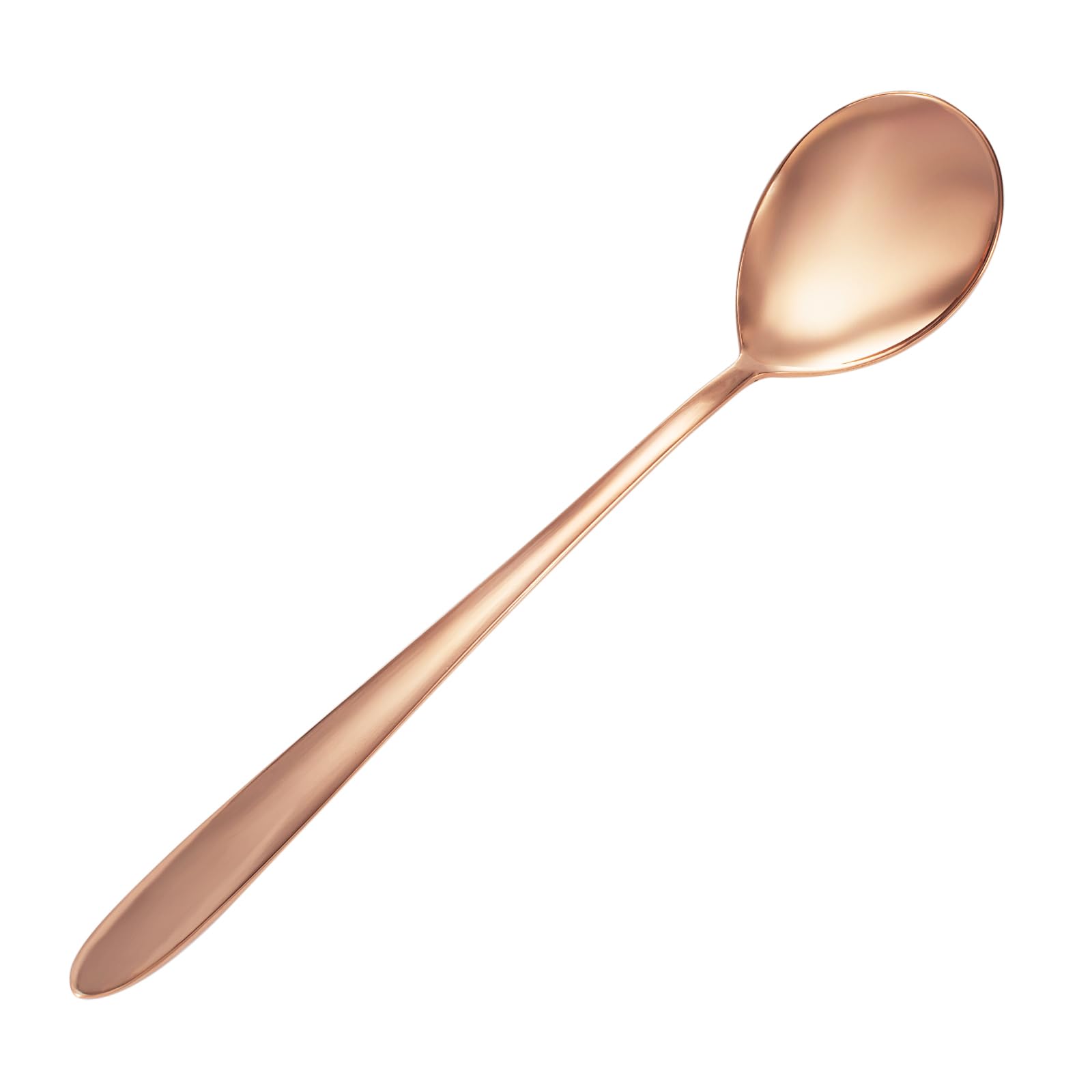 EnerMagiX Copper Spoon Set - 99% Pure Coffee and Tea Long Handle Spoons for Stirring, Dinner, Ice Tea - Tableware (One)