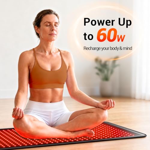 Comfytemp 33''x17'' Red Light Therapy Mat for Body, 60W, 105 mW/cm² - Image 3