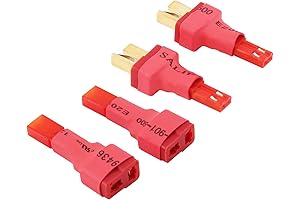JST to T-Plug Male to Male Connector Adapter 4Pcs