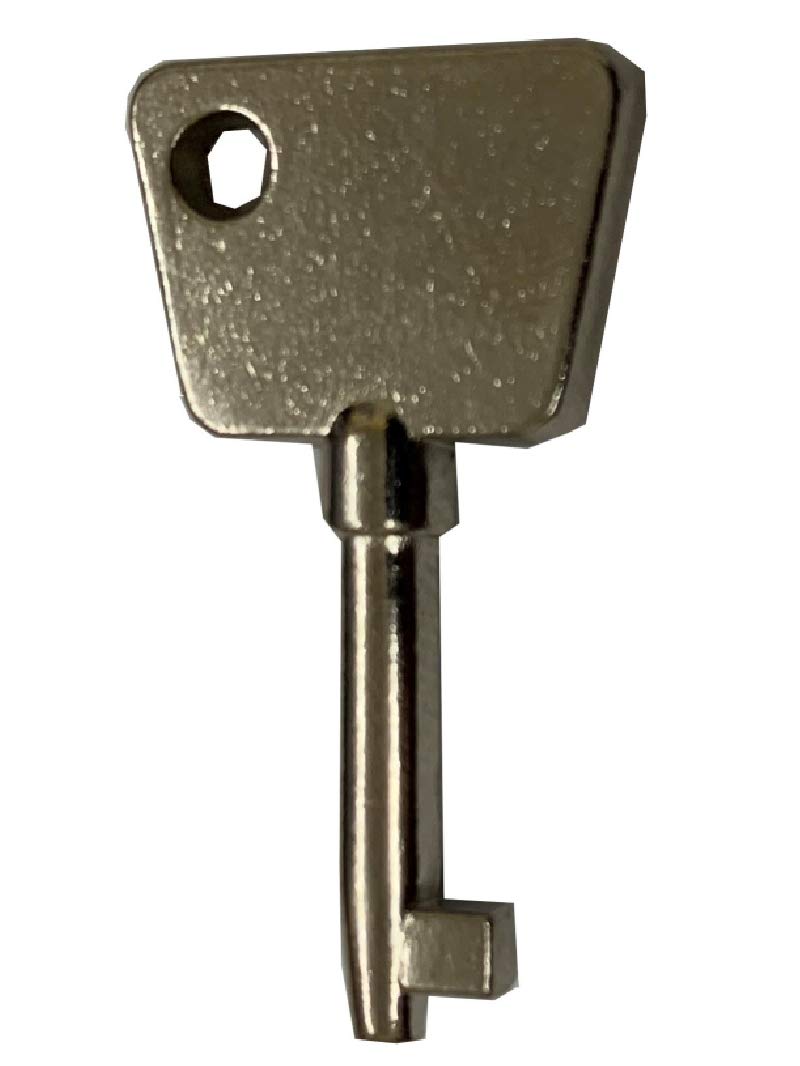Gardinia Silver Shaw Single Prong Window Handle Key For Locking Casement Handles