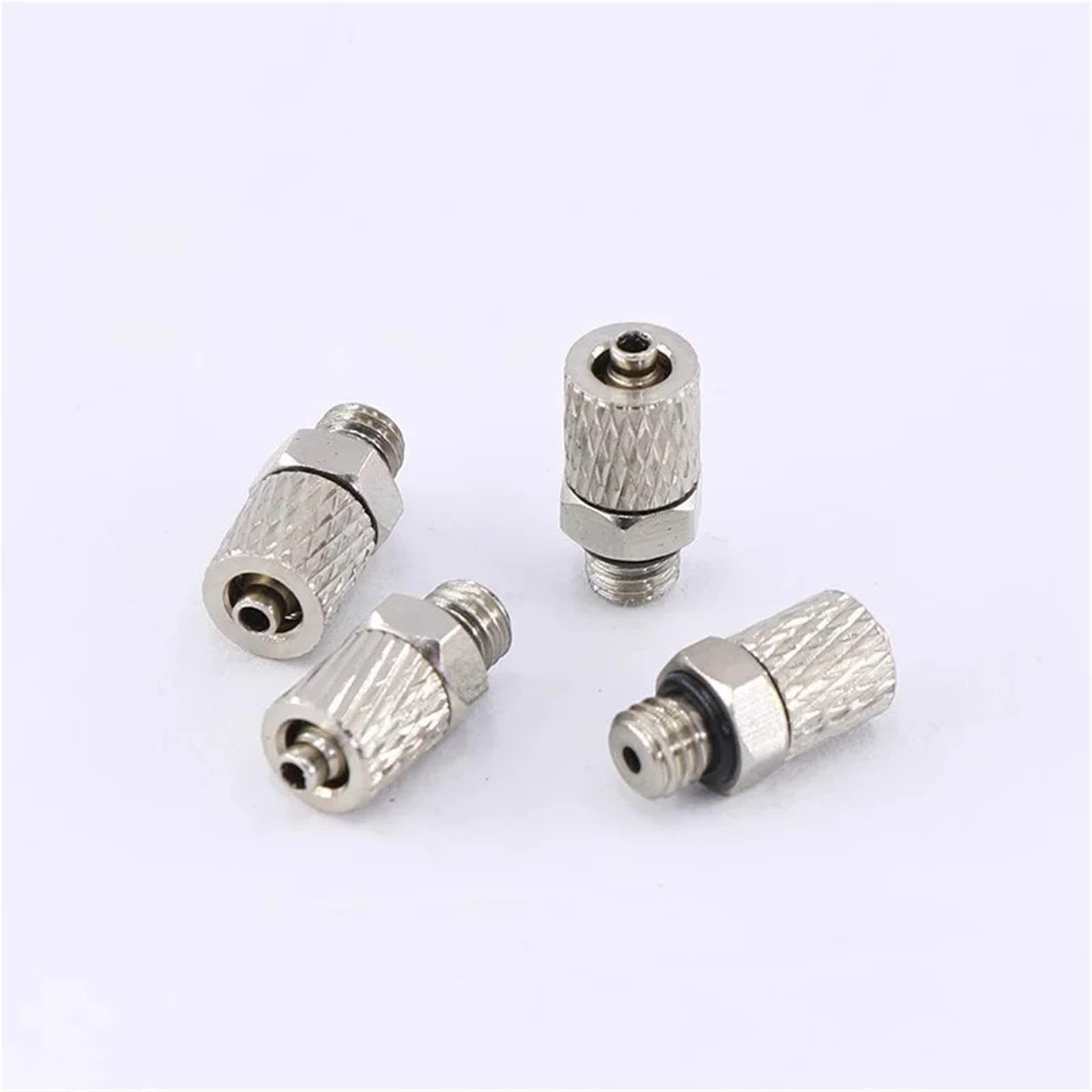 Rosca macho Mini Conector tubo neumático pasante