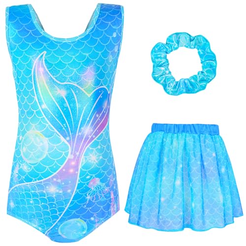 Sylfairy Girls Ballet Leotards with Removable Skirt Ballet Dance Dress Gymnastic Leotards for 3-10Years