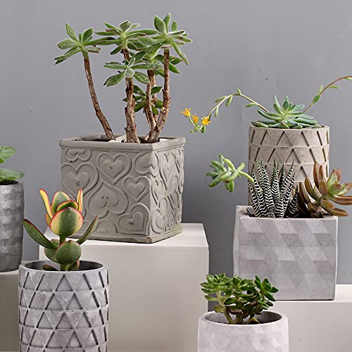 Moule carré en silicone pour pot de fleurs en béton NICOLE