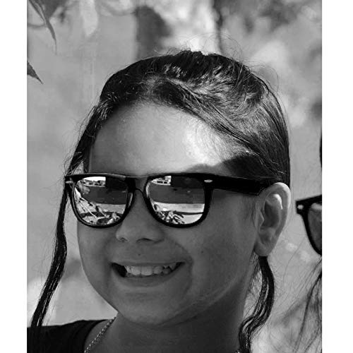 OWL 2 Pack Men Women & Kids Rectangle Sunglasses, UV400 Protected Matching Family Sunglasses Set, Reflective Mirror Lens4