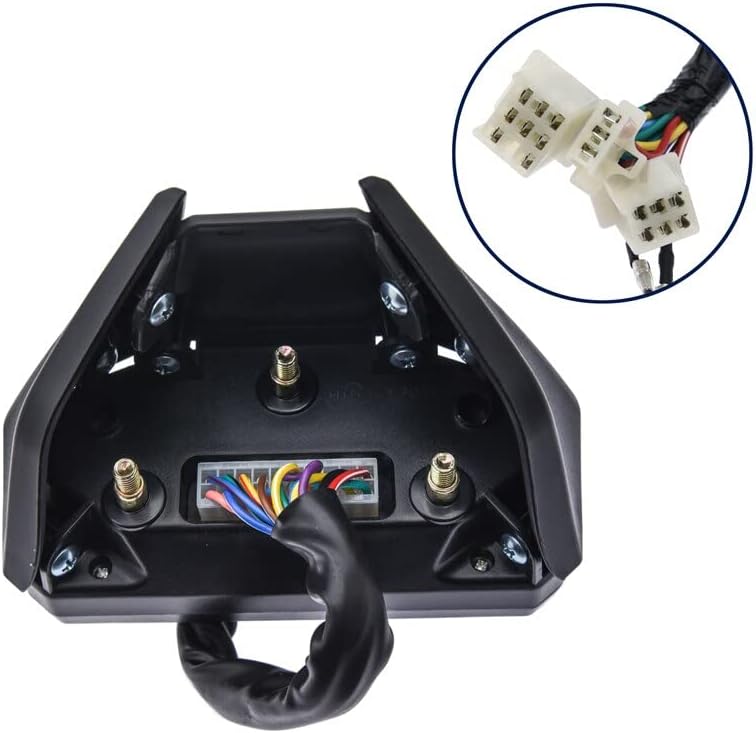 Contagiri Contachilometri Impermeabile Con Retroilluminazione Digitale A LED Per Motocicletta Universale Di Nuovo Stile Per 1,2,4 Cilindri (Color : with Sensor)