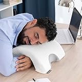 InnovaGoods - Viskoelastisches Nackenkissen für Paare, Ergonomisches Design für Entspannung zu Zweit, Memory-Schaum für Druckentlastung, Abnehmbarer Bezug, Weiß, 36 x 12,5 x 30,5 cm, Memory-Schaum