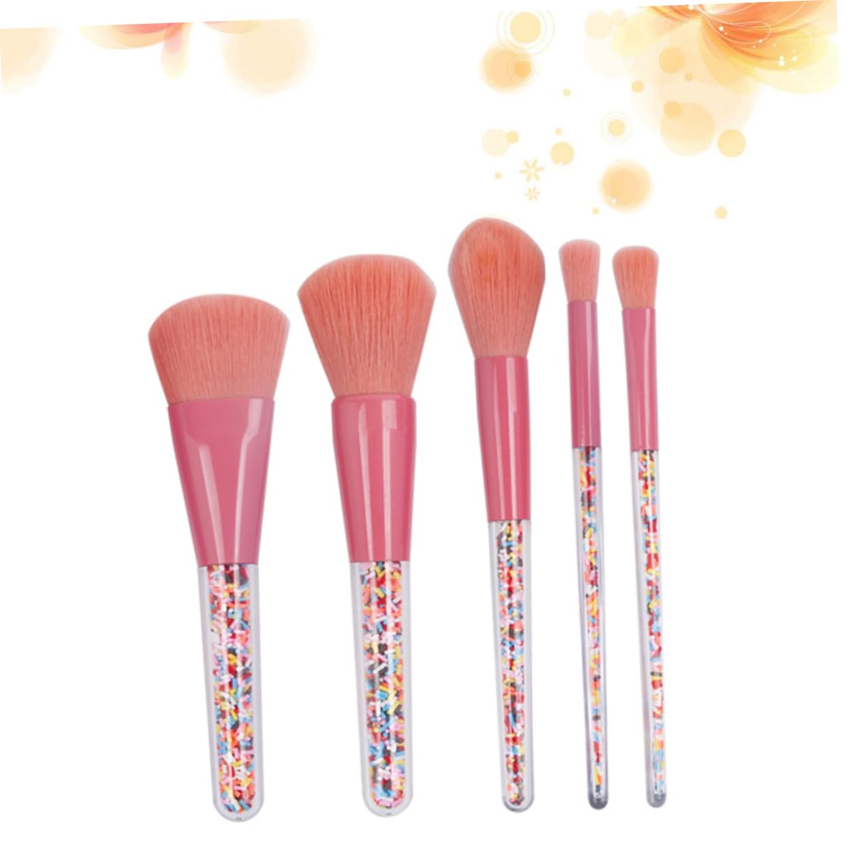 FRCOLOR 15piezas Pinceles De Maquillaje Mango De Granulado Set De Cosméticos Para Cuidado De Belleza Femenina