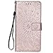 Produktbild Ledertasche BookStyle Luxus 3D Sunflower Slim Leder Hülle Schutzhülle Scratch Bumper Flip Folio Wallet Stand Case Card Slots Pocket Shell Magnetverschluß Etui Case für Huawei P Smart Plus / Nova 3i