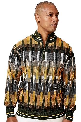 Stacy Adams Men’s Sweater Mélange Medley Full Patterned Design
