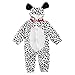 HollyHOME Baby Romper Dalmatian Puppy One Piece Dog Sleeping Wear Cosplay for 0-6M