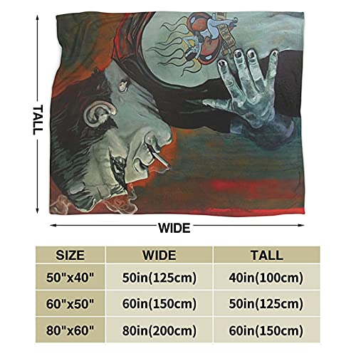 Mioolkt Frankenstein Blanket Throw Blankets Ultra Soft Flannel Lightweight Throws For Couch, Bed thumb #1