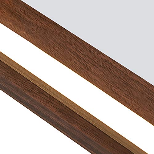 Plafonnier LED couleur de noix pour chambre style chinois
