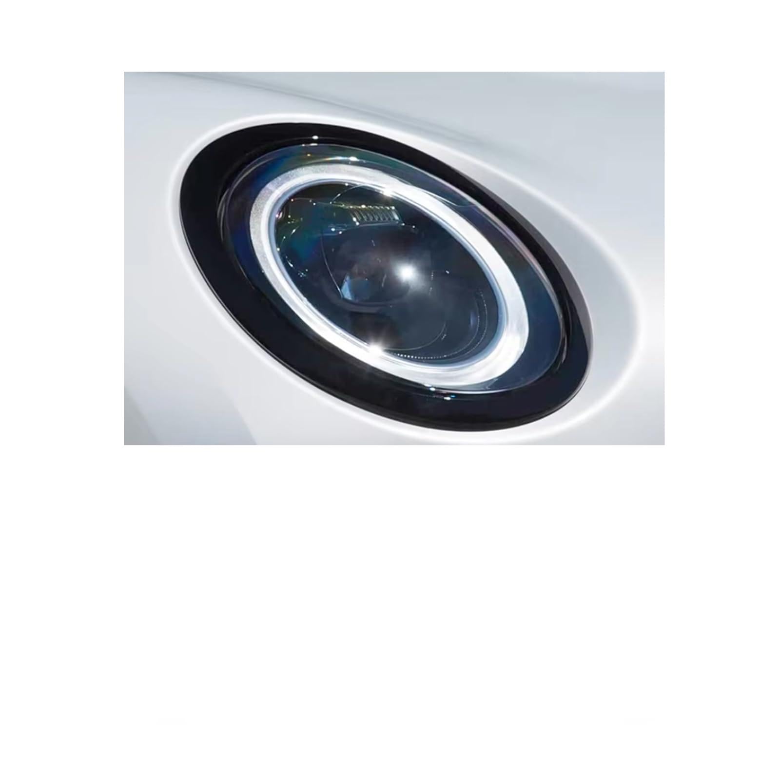 Headlight Film for MINI Cooper F55 Hardtop/F56 Hatchback/F57 Convertible 2014-2024, 1Set Transparent/Black Headlight TPU Film