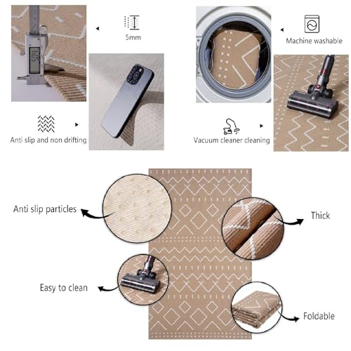 Tapis extérieur imperméable 1,5x2,1m de qualité supérieure pour patio - 5