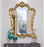 Material de cristal de alta calidad: este espejo de pared está hecho de vidrio templado de 4 mm, asegurando durabilidad con cualidades a prueba de explosiones e inastillables. Puedes sentirte seguro sabiendo que el espejo no se romperá en piezas peligrosas si se rompe. Diseñado para mayor seguridad y resistencia, por lo que es una opción ideal para cualquier espacio vital o decoración de baño.