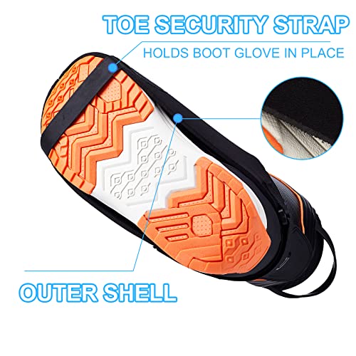 QEES Ski Boot Covers.Insulated Boot Covers for Hunting Snow,Boot Warmers Heater Cover,Boots Cover for Men Women Gift by QEES - Image 2