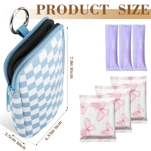 Image of 2PCS Tampon Holder Zipper Pouches Portable Period Bags