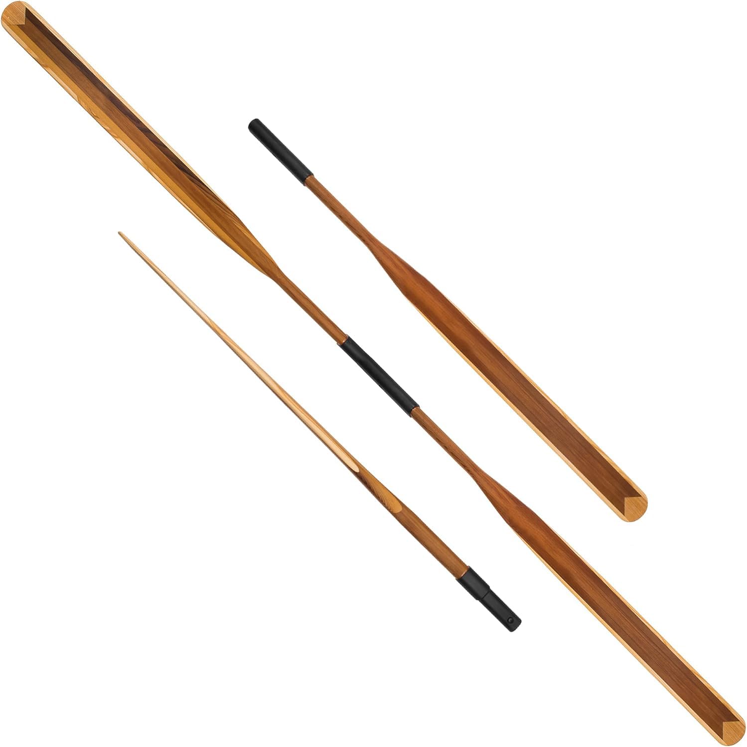 Wiosło Grenlandii 2-tailig ESKIMO Split 215/220/225/230 cm + torba na wiosło do kajaku morskiego bardzo lekka ok. 850-930 g z cedru i jesionu - tradycyjne wiosło Grenlandii z podziałką