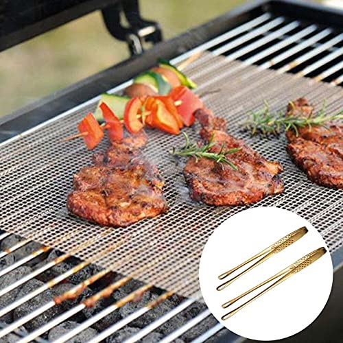 Pinza da Cucina Pinza per Alimenti in Acciaio Inossidabile Cucina Multifunzione Barbecue Insalata Pane tostato Pinza da Cucina Pinza da Portata (9 Pollici)