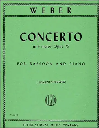 Concerto in F Major, Op. 75 for bassoon Concerto in F Major, Op. 75 for bassoon book cover