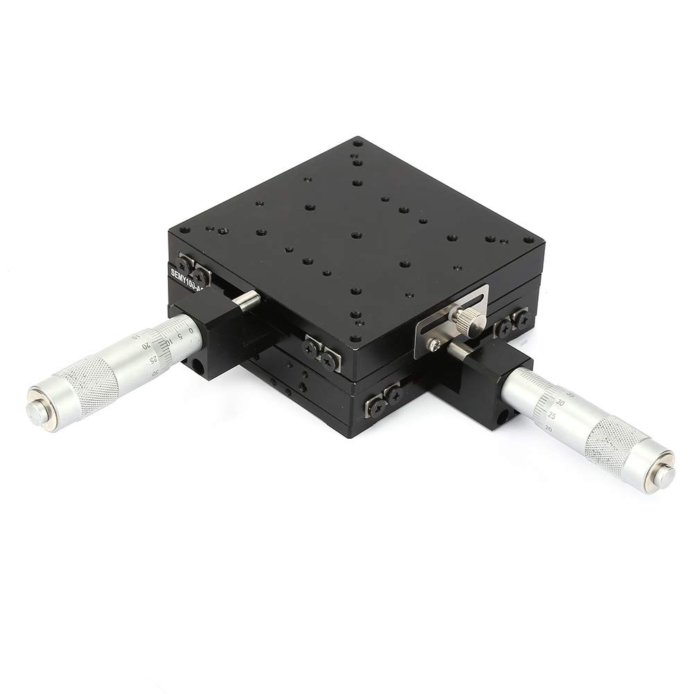 Sez100 AC Micrometro Slide Tavolo Tavolo Taglio Piattaforma di Rullo Trasversali per Apparecchi di Produzione Touch Screen Capacitivi in ​​lega di Alluminio 100 * 100 * 40mm