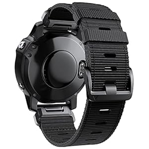 CUZOW for Garmin Fenix 5X/5X Plus, Fenix 6X/6X Pro, Fenix 7X, Fenix 3/3 HR, Descent, 26mm Nylon Quick Release Watch Band…