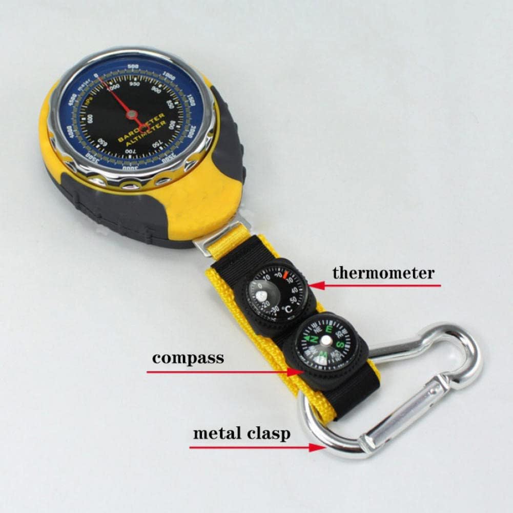 JINYISI Altimeter (air Pressure Temperature Guide) Altimeter, Altimeter Watch, Altimeter Compass, Multi-Function Mechanical high-Precision Barometer, Suitable for Outdoor Sports, Mountaineering : Sports & Outdoors
