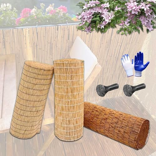 Sichtschutzmatte Balkon Sichtschutz 30 60 90 120 150 160 180cm Hoch Schilf...