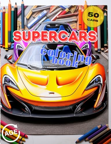 Supercars Coloring Book: Epic luxury supercars for kids and adults image 2