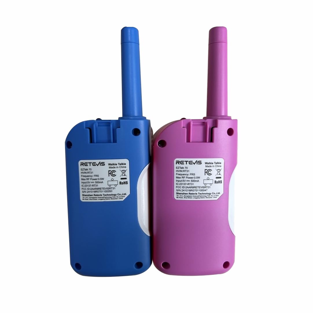EZTalk - 70 walkie talkies para niños, modo seguro, radio de 2 vías recargable, juguetes para niños y niñas de 6 a 12 años, regalos de cumpleaños, familia al aire libre, senderismo, campamento 9