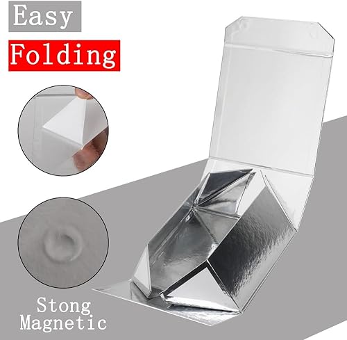 Vista 103 de 5 cajas de regalo de color oro rosa de 9.5 x 7 x 4 pulgadas con tapas para regalos, caja de regalo magnética, pequeñas cajas de regalo