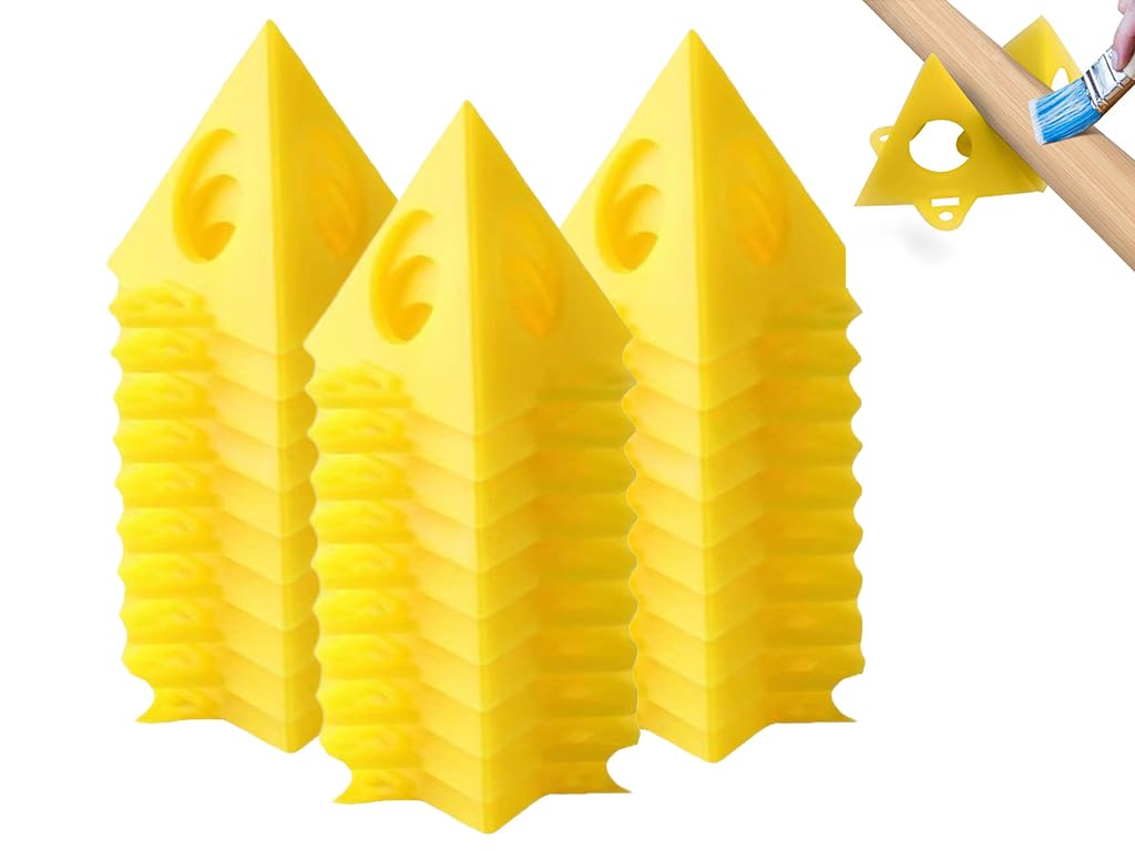 Piramide Stand 40 Pezzi Pittura Supporto Piramide Triangle Stands Giallo