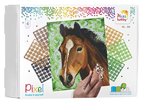 Cadeau mosaïque cheval enfants kit complet Pixel P090027 sans colle