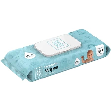 Honest Wipes Hello Bello Unscented Baby Wipes - Plant Based With