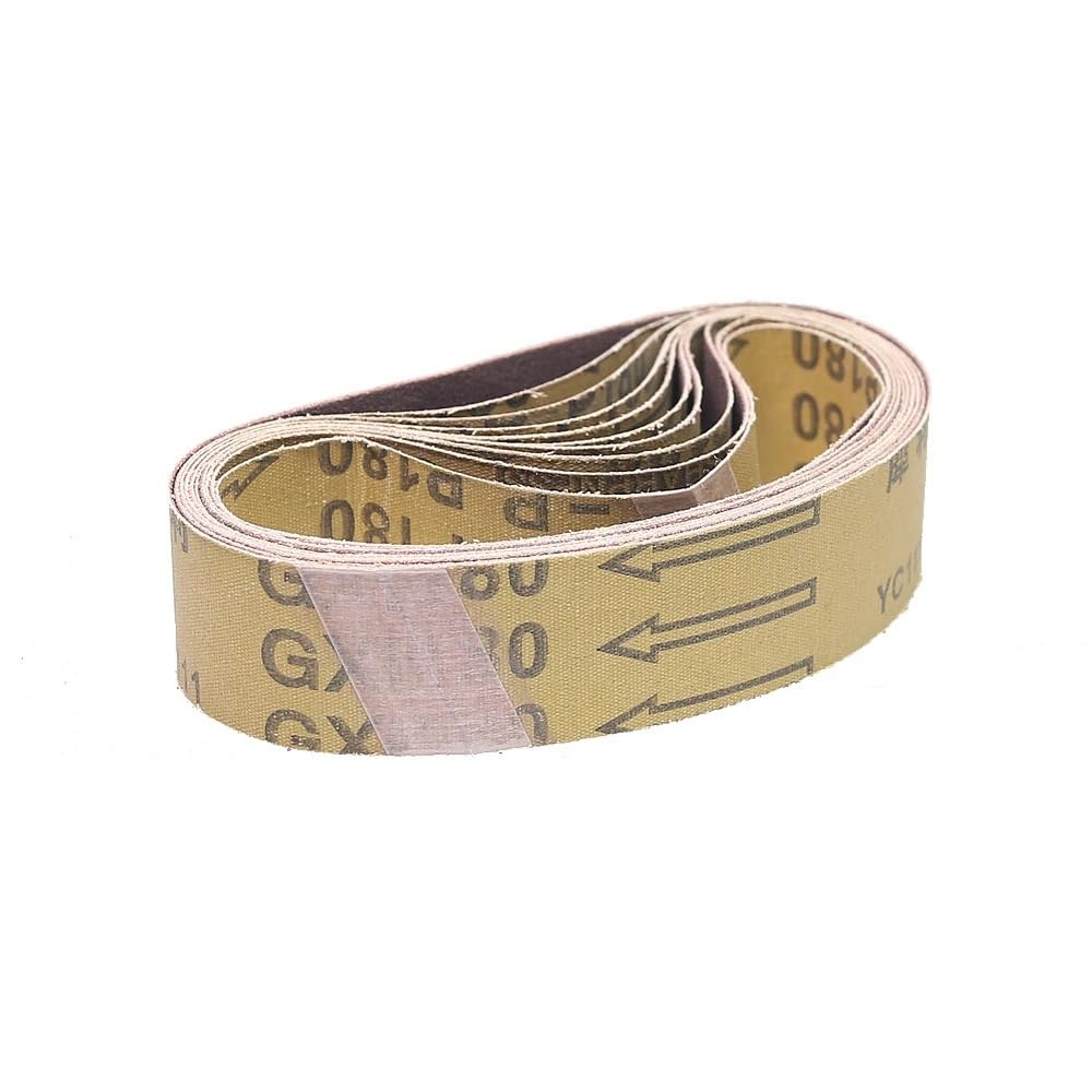 dfEDRd Aluminum Oxide Sanding Belts, Pack of 10 330x30mm Multiple Grits(P400 x 10 pcs)