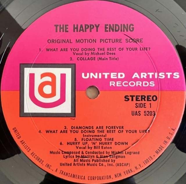 Amazon.co.jp: LP□サントラ/MICHEL LEGRAND/THE HAPPY ENDING/UAS /US  