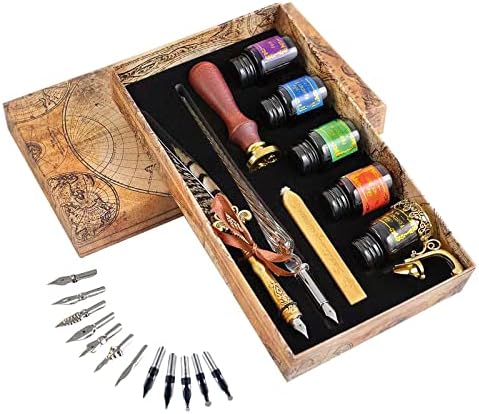 Hethrone Feather Pen - Quill Pen Ink Set Calligraphy Pen Set