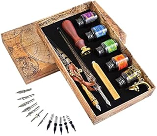 Hethrone Feather Pen - Quill Pen Ink Set Calligraphy Pen Set